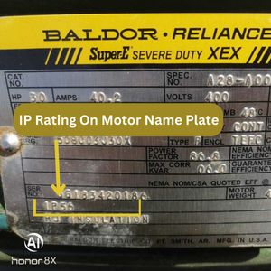 IP Rating On Motor Name Plate