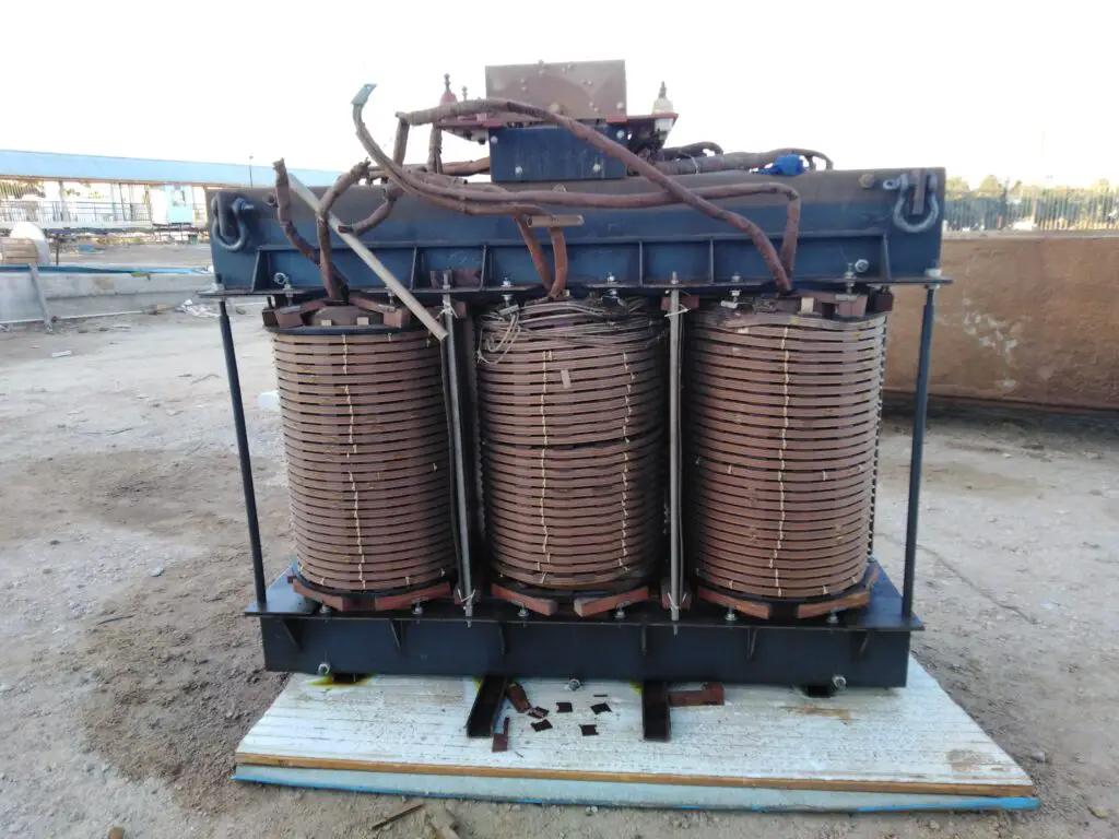 three phase iron core transformer