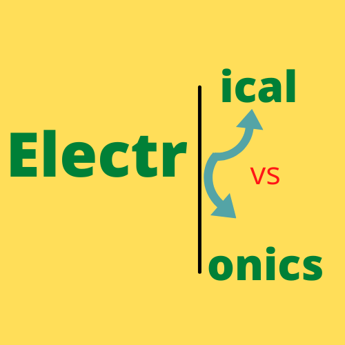 difference between electrical and electronics