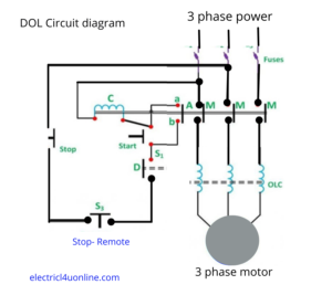 DOL starter circuit